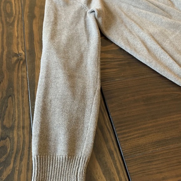 J.Crew Cowl Neck with Toggle Sweater Tan Small 100% Cotton - Picture 3 of 5